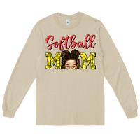 Mushroom Softball Mom Long Sleeve Tee - BundleAndBundleShop