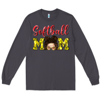 Smoke Softball Mom Long Sleeve Tee - BundleAndBundleShop
