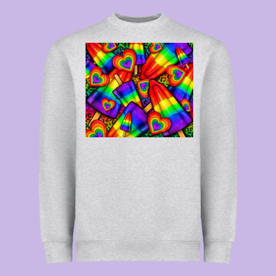 Western Lgbtq+ Pride Squad Tumbler Heavyweight Sweatshirt Designed By Bundleandbundleshop