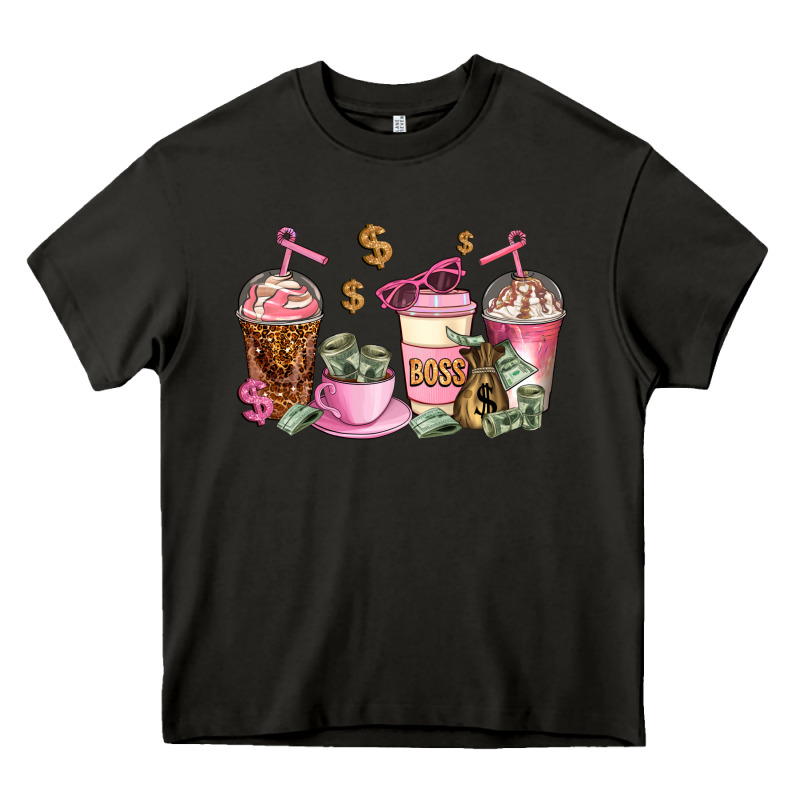 Boss Lady Coffee Cups Heavy Core Tee by AdoDesignShop | Teevron