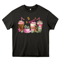 Asphalt boss lady coffee cups Heavy Core Tee - AdoDesignShop