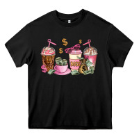 Black boss lady coffee cups Heavy Core Tee - AdoDesignShop