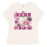 Bone in october we wear pink volleyball Ladies Tee - AdoDesignShop