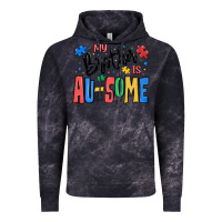 Cloud Black my brother is ausome autism Vintage Hoodie - MaliasSmallBusiness