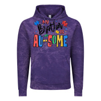 Cloud Purple my brother is ausome autism Vintage Hoodie - MaliasSmallBusiness