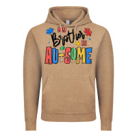 Vintage Coffee my brother is ausome autism Vintage Hoodie - MaliasSmallBusiness