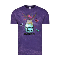 Cloud Purple grandma preview costom name Vintage Tee - MaliasSmallBusiness