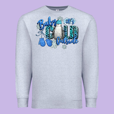 Baby Its Cold Outside Premium Sweatshirt Designed By Cowgirlartshop