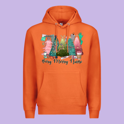 Verry Merry Nurse Premium Hoodie Designed By Cowgirlartshop