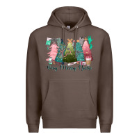 Coffee verry merry nurse Premium Hoodie - CowGirlArtShop