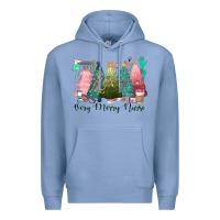 Colony Blue verry merry nurse Premium Hoodie - CowGirlArtShop