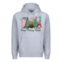 Heather Grey verry merry nurse Premium Hoodie - CowGirlArtShop