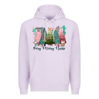 Lilac verry merry nurse Premium Hoodie - CowGirlArtShop