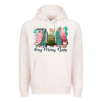 Pale Pink verry merry nurse Premium Hoodie - CowGirlArtShop