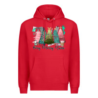 Red verry merry nurse Premium Hoodie - CowGirlArtShop