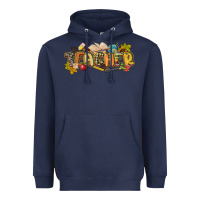 Navy fall teacher Heavyweight Hoodie - CowGirlArtShop
