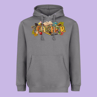 Fall Teacher Heavyweight Hoodie Designed By Cowgirlartshop