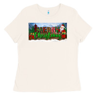 Bone merry christmas with santa claus license plate Ladies Tee - BundleAndBundleShop