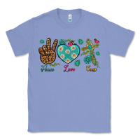 Colony Blue peace love cross Classic Tee - NancyCooperArtShop