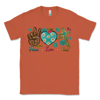 Copper peace love cross Classic Tee - NancyCooperArtShop