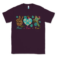Plum peace love cross Classic Tee - NancyCooperArtShop