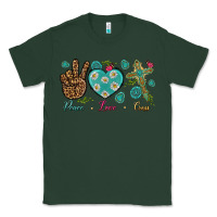 Sports Green peace love cross Classic Tee - NancyCooperArtShop