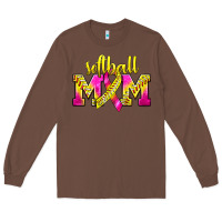 Chestnut Softball Mom Breast Cancer Long Sleeve Tee - BundleAndBundleShop