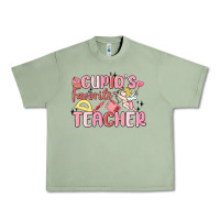 Oil Green cupid's favorite teacher Urban Heavy Tee - MaliasSmallBusiness
