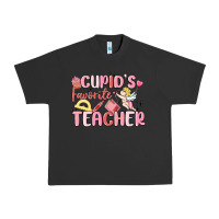 Pigment Black cupid's favorite teacher Urban Heavy Tee - MaliasSmallBusiness