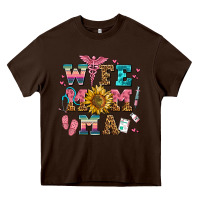 Chocolate Brown wife mom ma Heavy Core Tee - AdoDesignShop