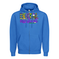 True Royal Mardi Gras Dental Assistant Zipper Hoodie - NancyCooperArtShop