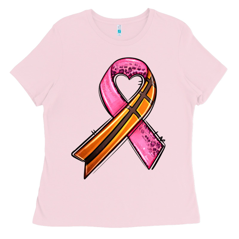 Breast Cancer Sport Ribbons Ladies Tee by AdoDesignShop | Teevron