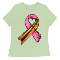 Matcha breast cancer sport ribbons Ladies Tee - AdoDesignShop