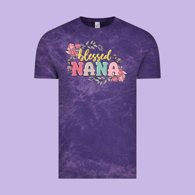 Blessed Nana Vintage Tee Designed By Maliassmallbusiness