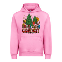 Fuchsia Pink christmas cowboy Urban Hoodie - FaDigitalArtStudio