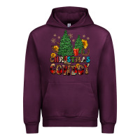 Mauve Wine christmas cowboy Urban Hoodie - FaDigitalArtStudio