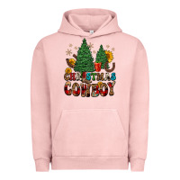 Pigment Salmon christmas cowboy Urban Hoodie - FaDigitalArtStudio