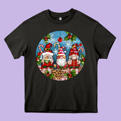Christmas Gnomes Ornament Heavy Core Tee Designed By Artiststas