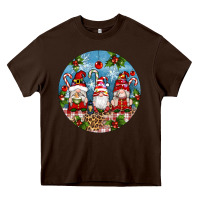 Chocolate Brown christmas gnomes ornament Heavy Core Tee - Artiststas