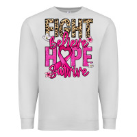 Dove Grey Fight believe hope survive Cancer Awareness Premium Sweatshirt - HowdyJamesFarm