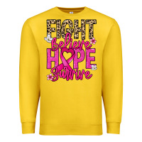 Lemon Fight believe hope survive Cancer Awareness Premium Sweatshirt - HowdyJamesFarm