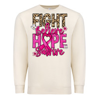 Sandshell Fight believe hope survive Cancer Awareness Premium Sweatshirt - HowdyJamesFarm