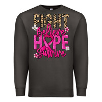 Smoke Fight believe hope survive Cancer Awareness Premium Sweatshirt - HowdyJamesFarm