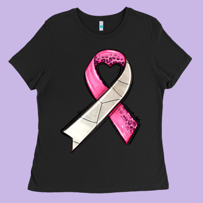 Breast Cancer Sport Ribbons Ladies Tee Designed By Adodesignshop