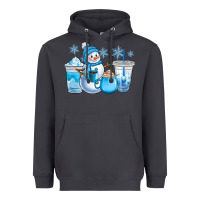 Smoke winter snowman coffee cups Heavyweight Hoodie - CowGirlArtShop