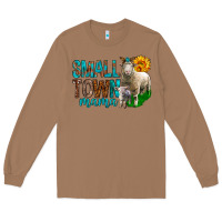 Toasted Coconut Small Town Mama With Sheeps Long Sleeve Tee - BundleAndBundleShop