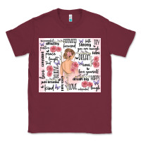Burgundy self care Classic Tee - MaliasSmallBusiness