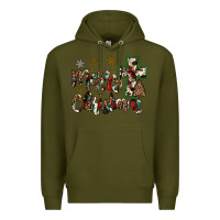 Army Green merry christmas Premium Hoodie - JahusDesignShop
