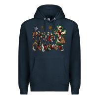 Navy merry christmas Premium Hoodie - JahusDesignShop