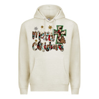 Oatmeal Heather merry christmas Premium Hoodie - JahusDesignShop